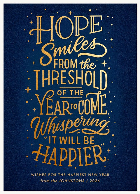 Whispered Promise Personalized Holiday Cards