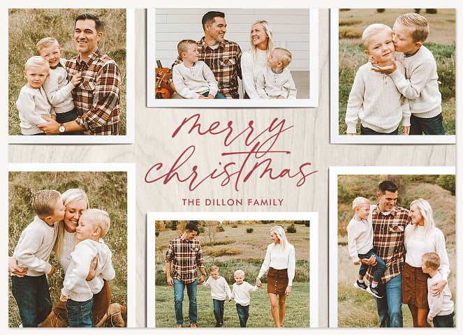 Maple Memories Personalized Holiday Cards