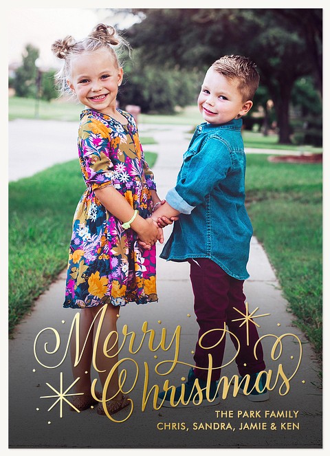 Glisten & Shine Personalized Holiday Cards