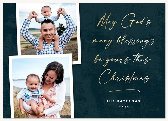 Blessed Snapshots Personalized Holiday Cards