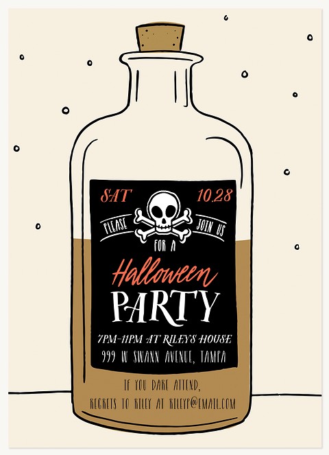 Come If You Dare Halloween Party Invitations