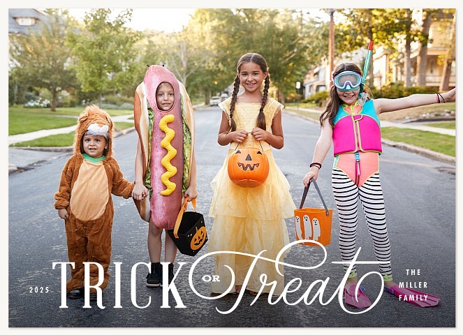 Scripted Treat Halloween Cards