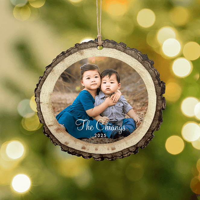 Delightful Script Personalized Ornaments