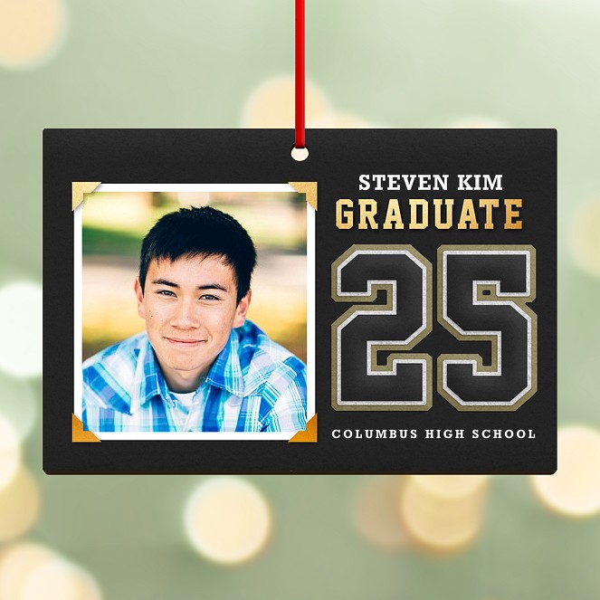 Lettered Jacket Personalized Ornaments