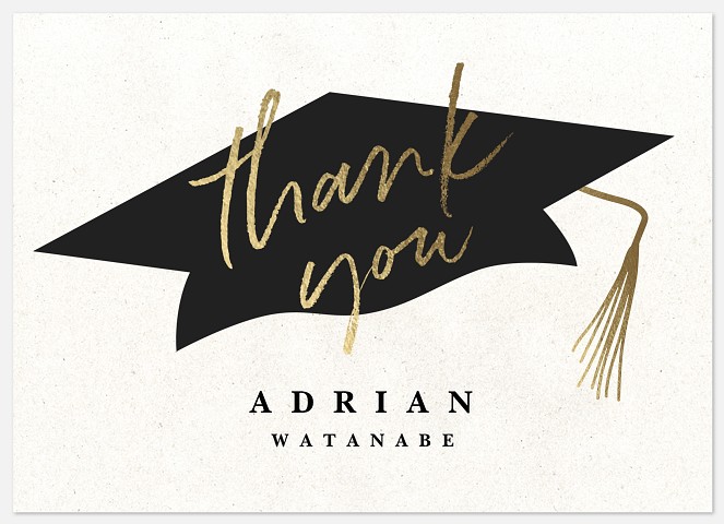 Golden Tassel Thank You Cards 