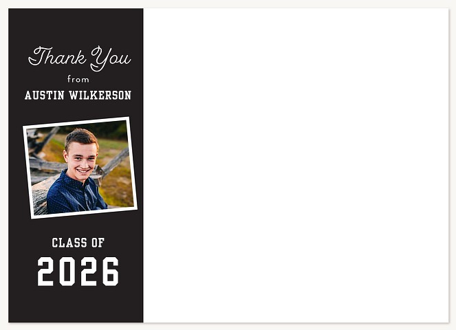 Tilted Photo Thank You Cards 