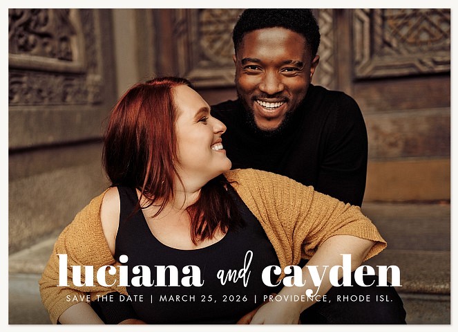 Bold Simplicity Save the Date Cards