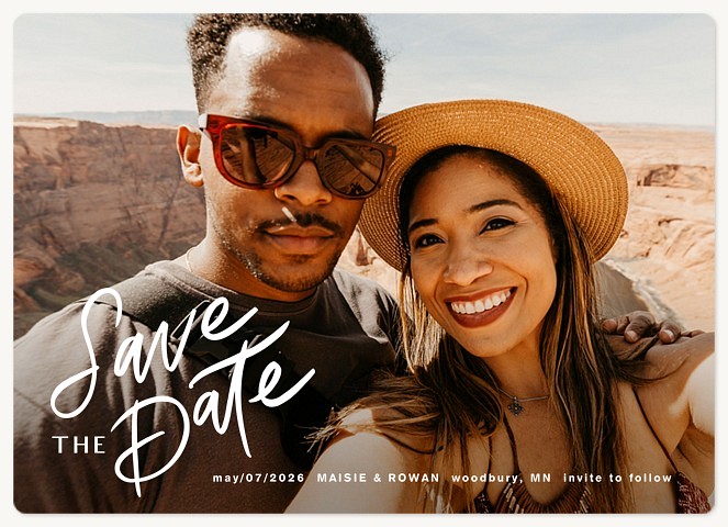Boldly Written Save the Date Magnets
