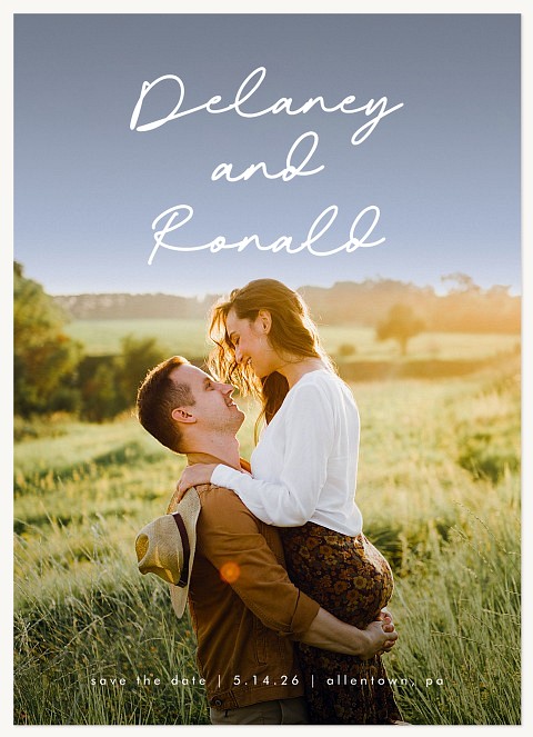 Signed With Love Save the Date Cards