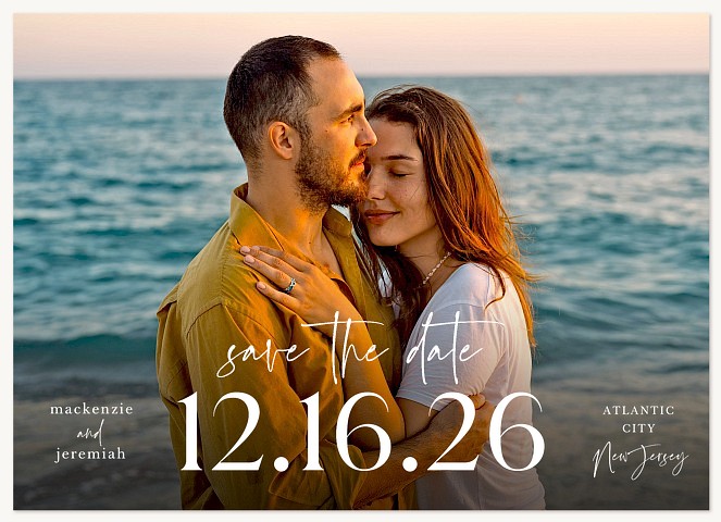 Bold Beginnings  Save the Date Cards