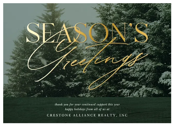 Snowy Pines Business Holiday Cards