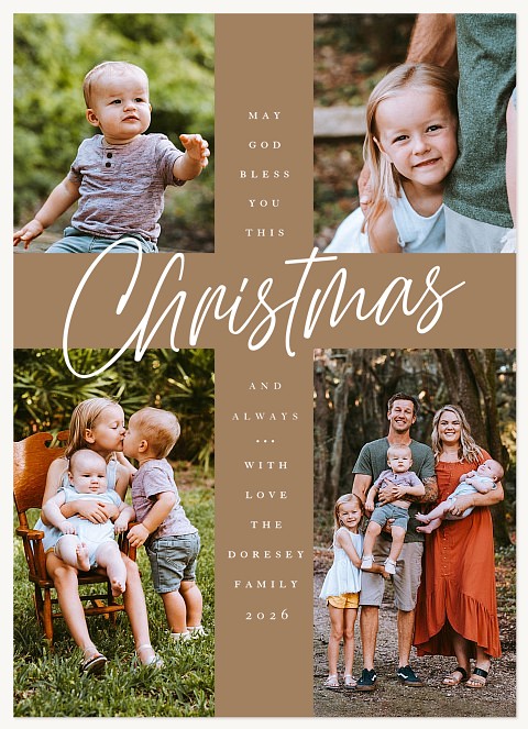 Christmas Cross Personalized Holiday Cards