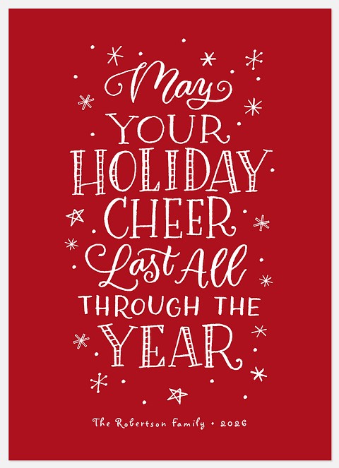 Lasting Holiday Cheer Holiday Photo Cards