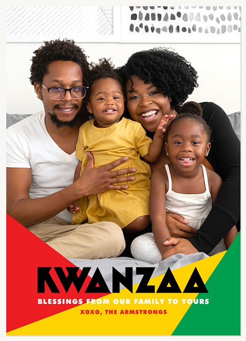 Geo Greeting Kwanzaa Cards