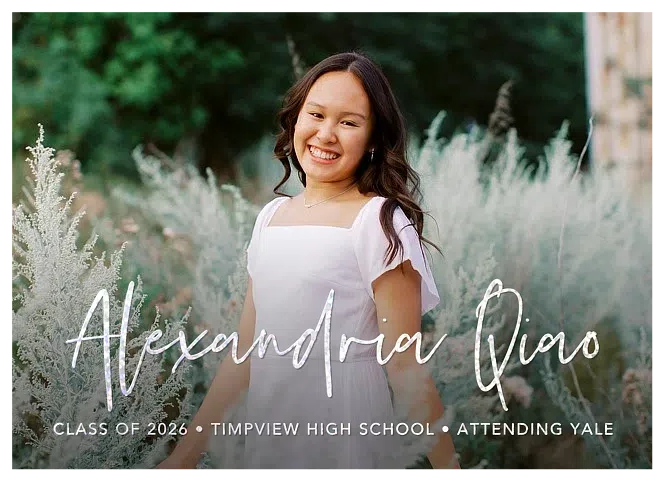 Name Shimmer Graduation Cards