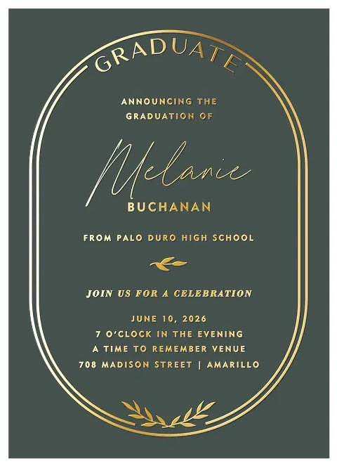 Classic Arch Graduation Cards