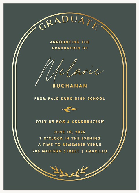 Classic Arch Graduation Cards
