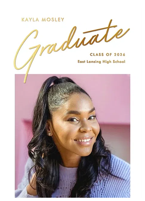 Minimalist Script Graduation Cards