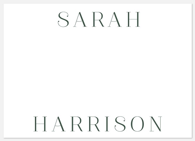 Eloquent Serif Thank You Cards 