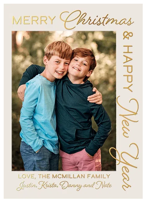 Shining Corner Personalized Holiday Cards