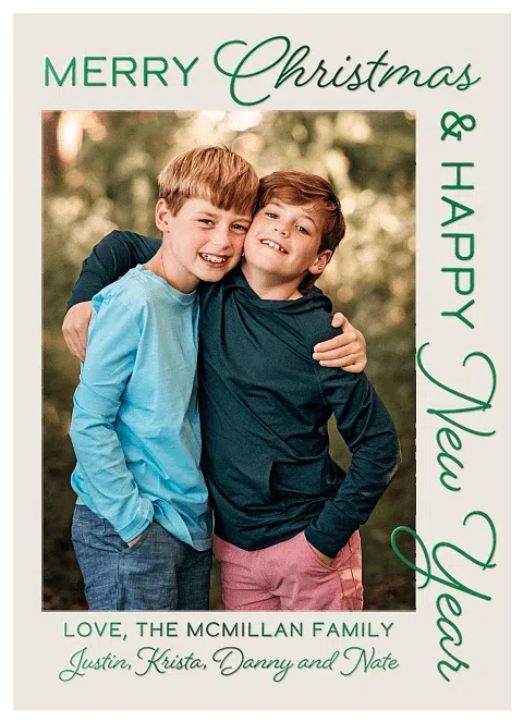Shining Corner Personalized Holiday Cards