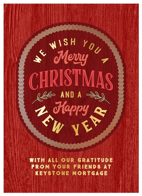 Vintage Type Business Holiday Cards
