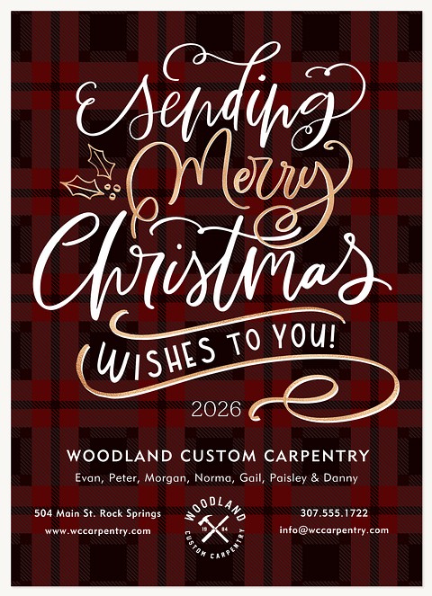 Sending Joy Business Holiday Cards