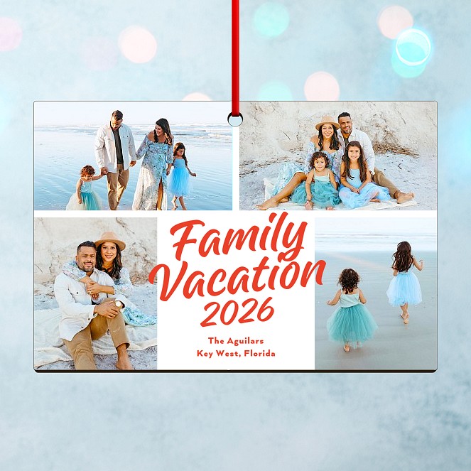 Family Vacation Personalized Ornaments