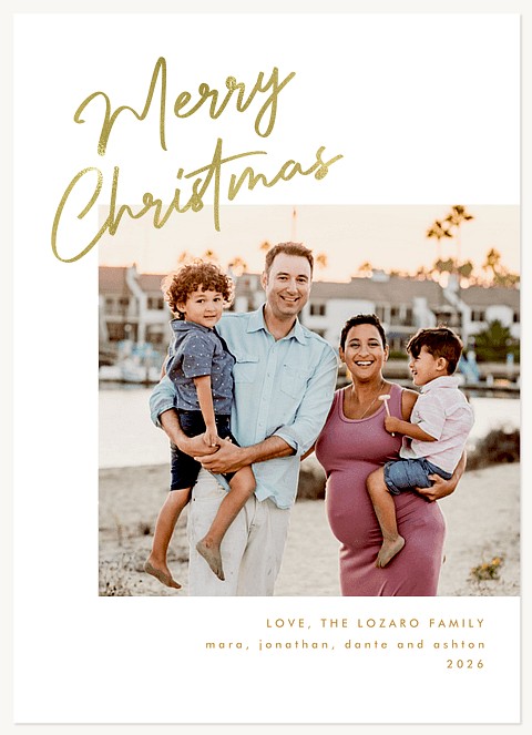 Simple & Modern Personalized Holiday Cards