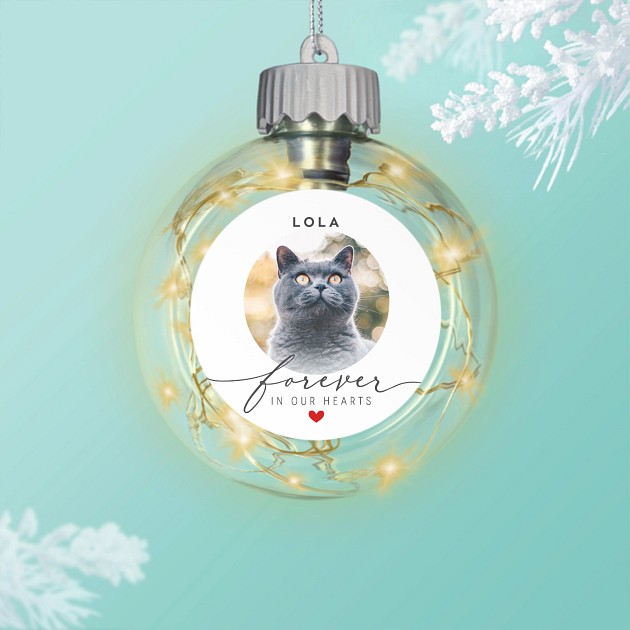 Forever Script Personalized Ornaments