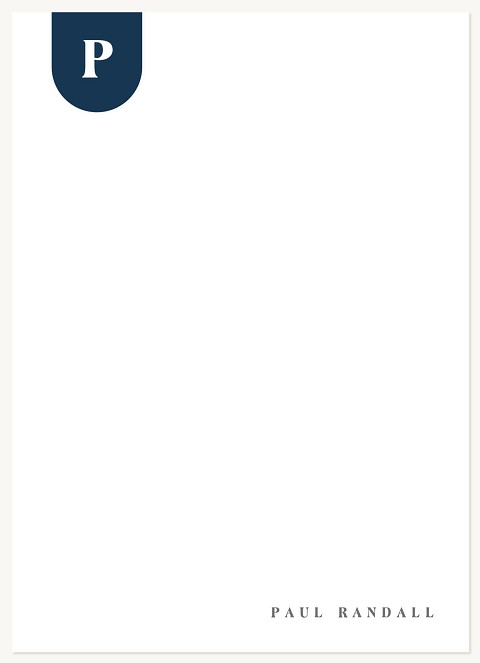 Rounded Monogram Stationery
