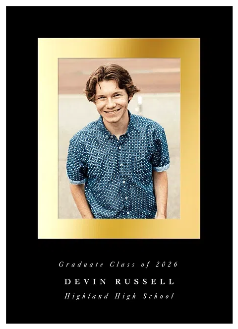 Sophisticated Frame Graduation Cards