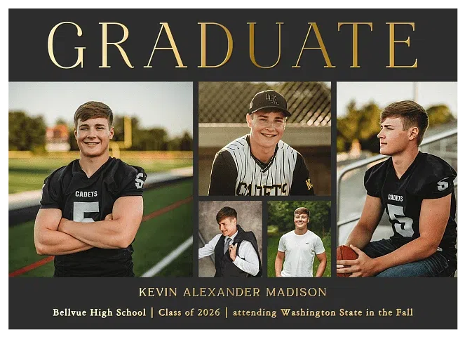 Shining Grid Graduation Cards