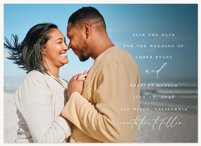 Formal Photo Save the Date Cards