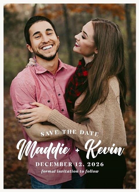 Love Flurry Save the Date Cards