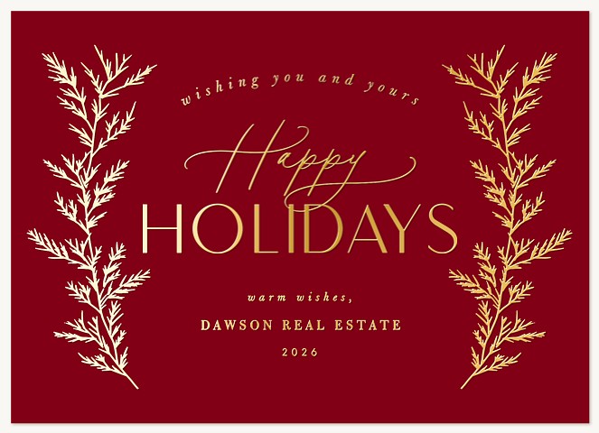 Radiant Laurels Business Holiday Cards