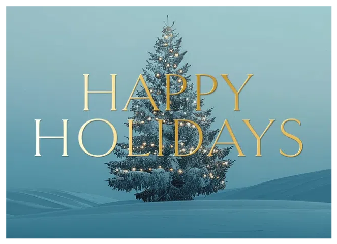 Single Tree Business Holiday Cards