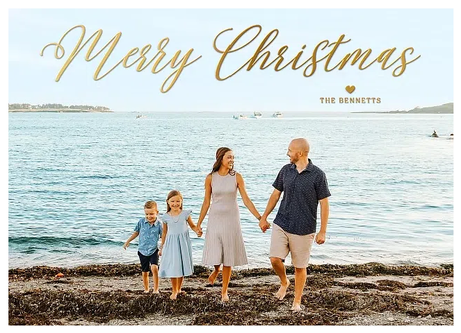 Simplicity Personalized Holiday Cards