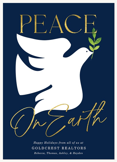 Peace on Earth Business Holiday Cards