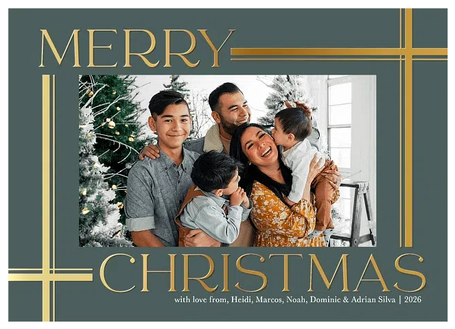Framed Elegance Personalized Holiday Cards