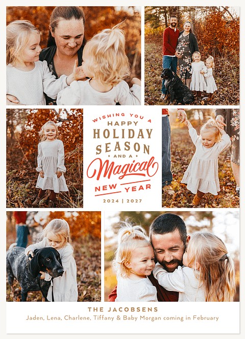 Magical Album Personalized Holiday Cards