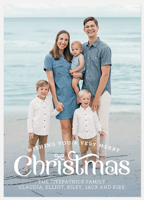 All Tied Up Holiday Photo Cards