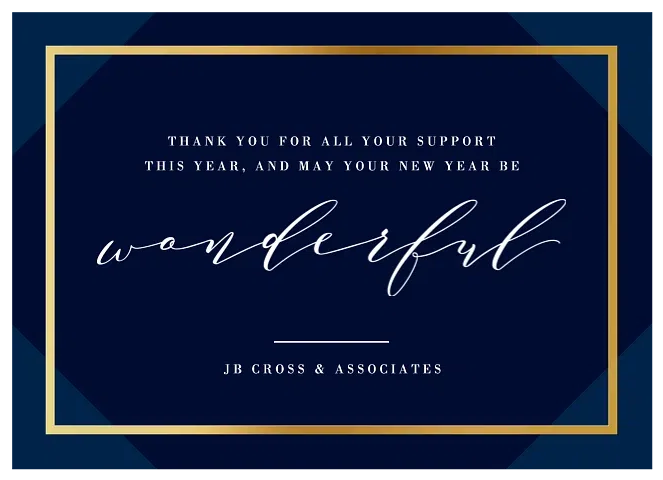 Distinguished Greeting Business Holiday Cards