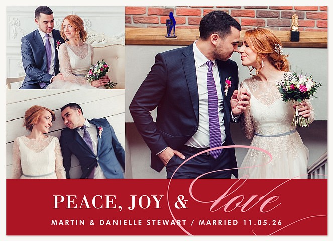 Stately Love Christmas Cards