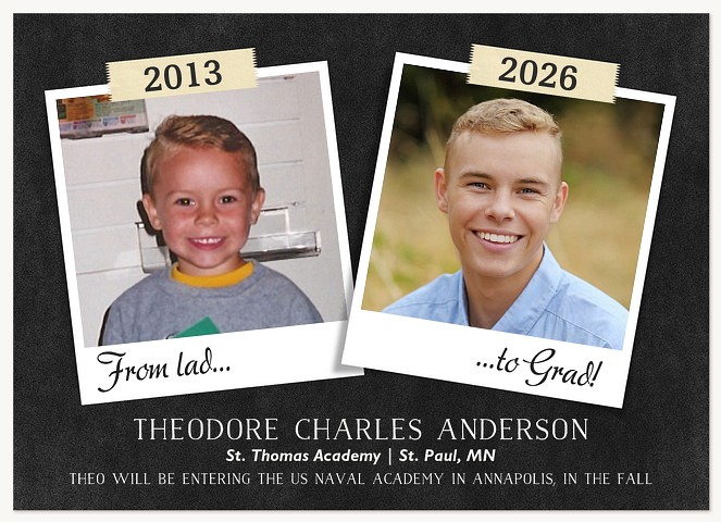 Grad Gratitude Graduation Announcements