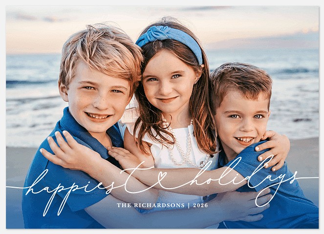 Happy Heart Holiday Photo Cards