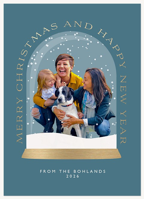 Winter Globe Personalized Holiday Cards