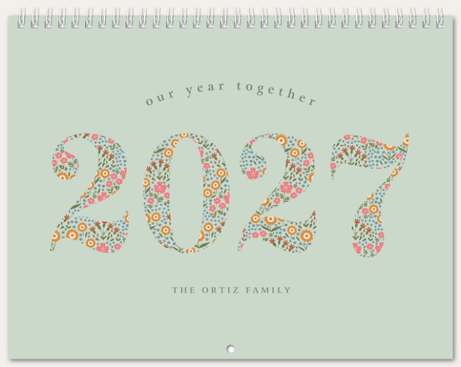 Blooming Year Calendar Custom Photo Calendars