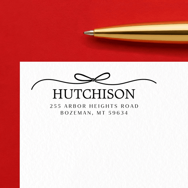 Top Bow | Custom Rubber Stamps