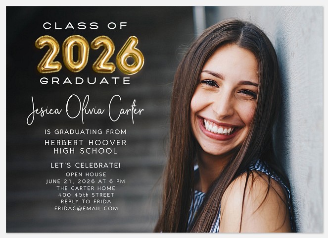 Balloon Year Graduation Cards
